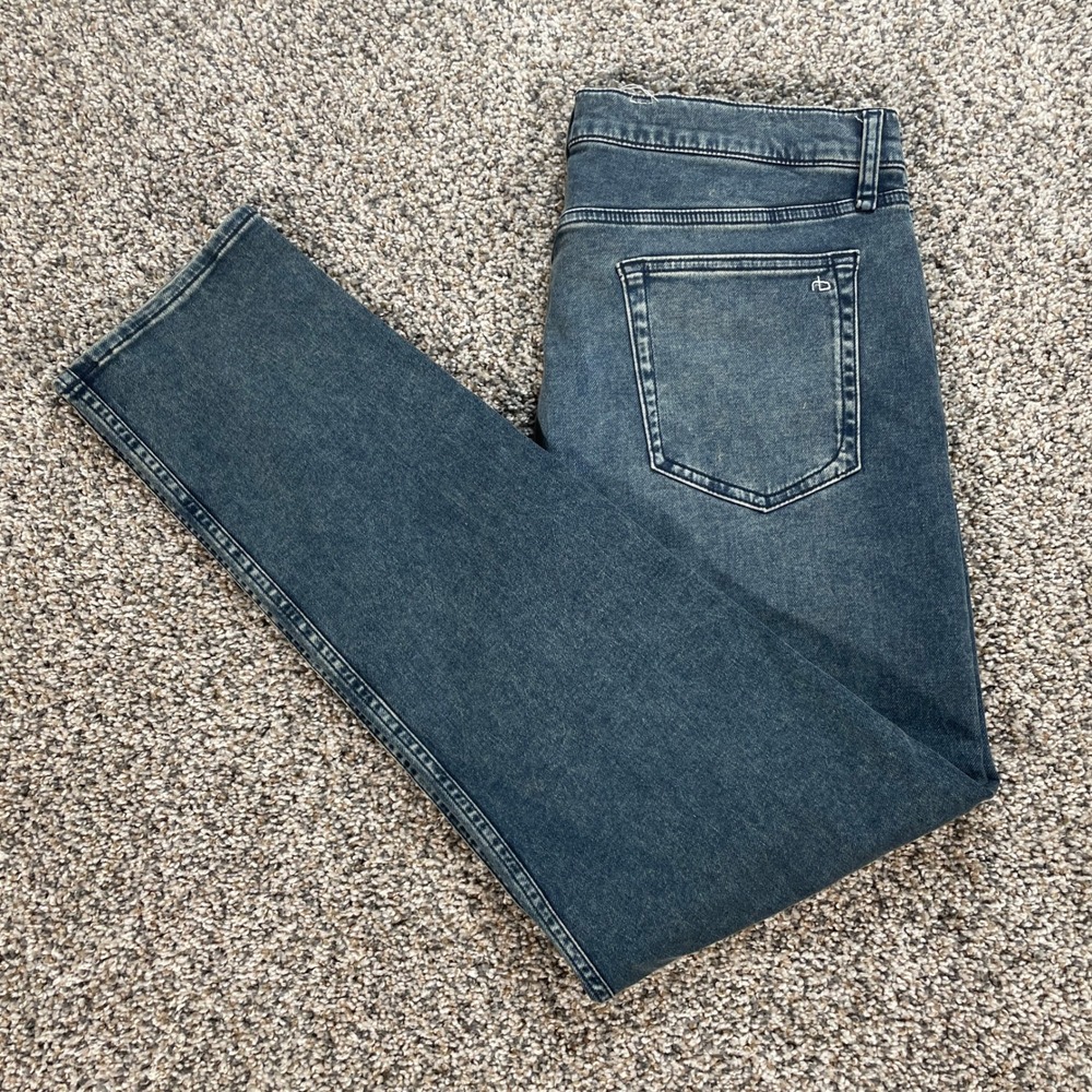 Rag & Bone Fit 2 Slim Men's 36x32 Jeans Denver Wash Blue MED24S1223BADE